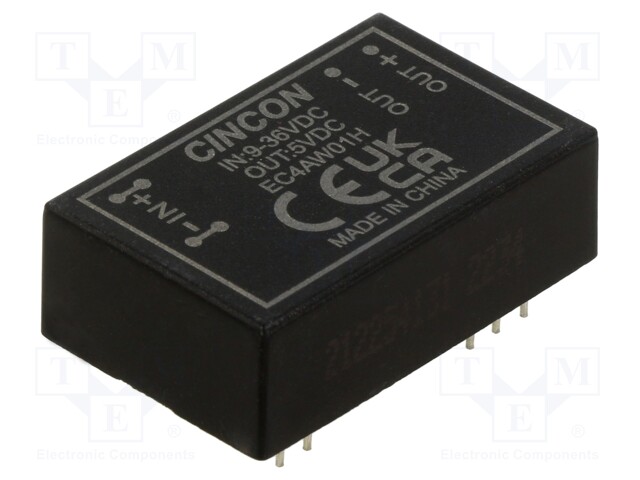 Converter: DC/DC; 3.3/6W; Uin: 9÷36V; 5VDC; Iout: 1000mA; 12.5g