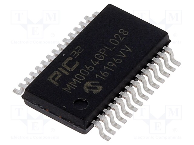 PIC microcontroller; Memory: 64kB; SRAM: 16kB; 2÷3.6VDC; SMD