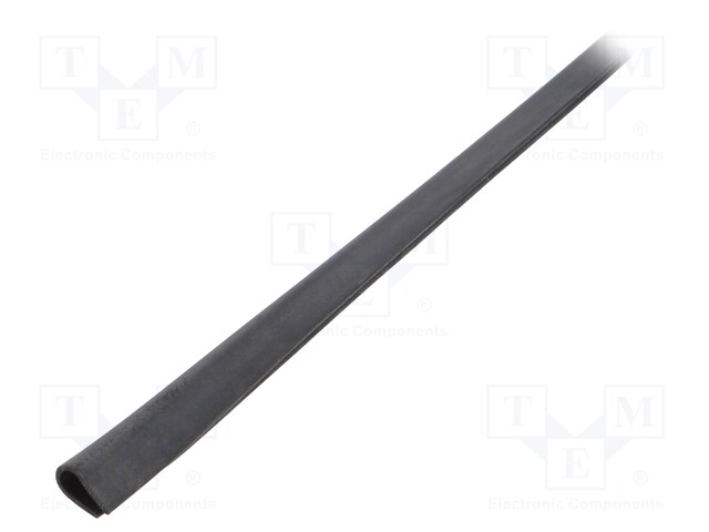 Hole and edge shield; EPDM; L: 10m; black; H: 11.5mm; W: 6mm