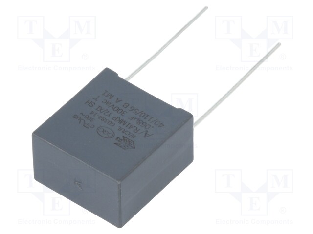 Capacitor: polypropylene; Y2; 68nF; 15mm; ±10%; 18x11x19mm; 300VAC