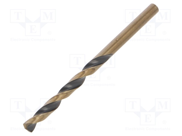 Drill bit; for metal; Ø: 5.1mm; HSS; Features: grind blade