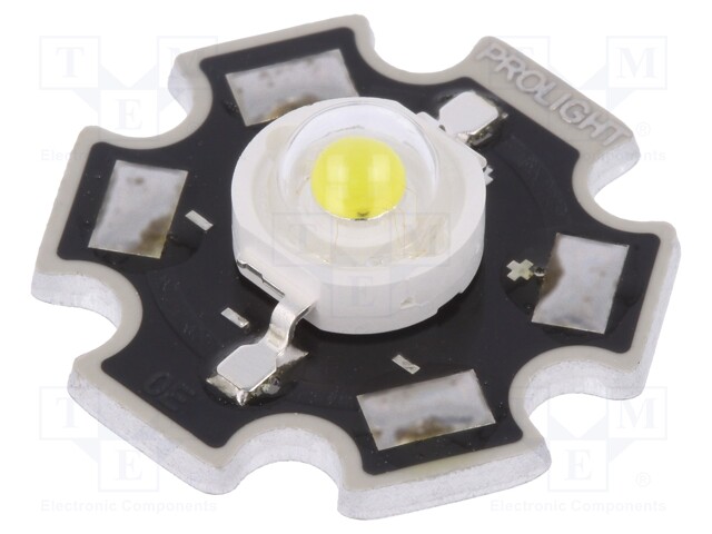 Power LED; STAR; white cold; Pmax: 3W; 4500-5650K; 249.6÷324.5lm