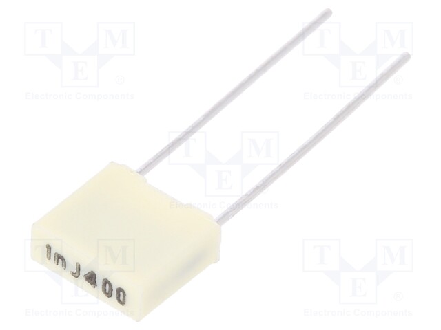 Capacitor: polyester; 1nF; 200VAC; 400VDC; Pitch: 5mm; ±5%