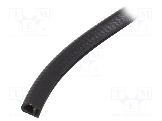 Hole and edge shield; PVC; L: 10m; light grey; H: 14.5mm; W: 10mm