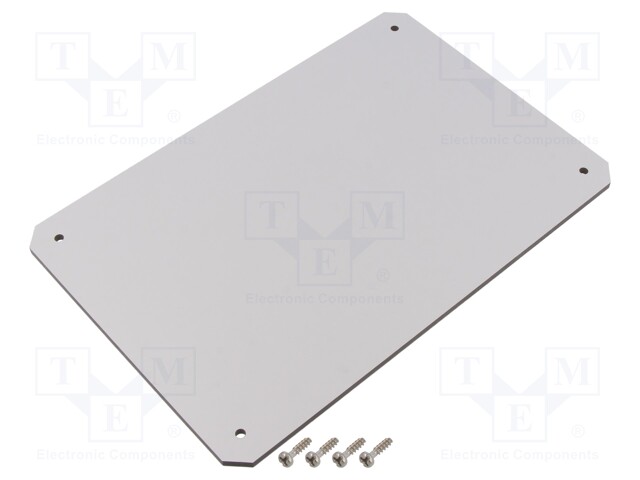 Mounting plate; Series: GEOS; grey