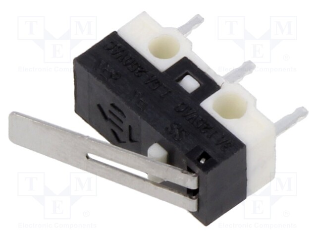 MICROSWITCH, LEVER, SPDT, 3A, 125VAC