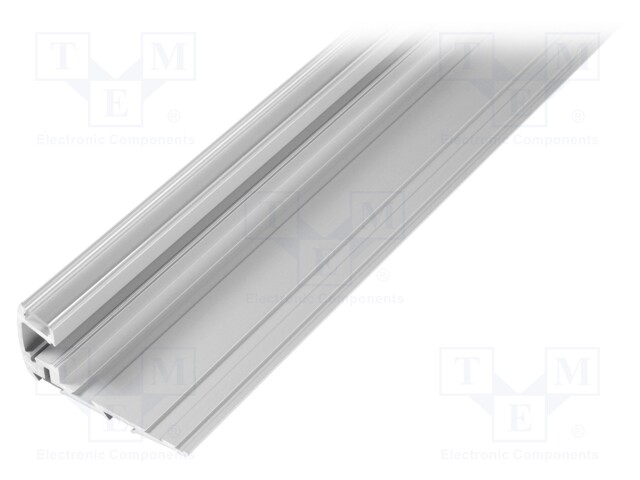 Profiles for LED modules; mat; step; L: 1m; aluminium; anodized