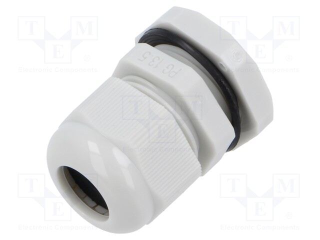 Cable gland; PG13,5; polyamide; light grey