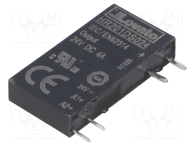 Relay: solid state; Ucntrl: 24VDC; 4A; 3÷28VDC; socket; Series: HR20