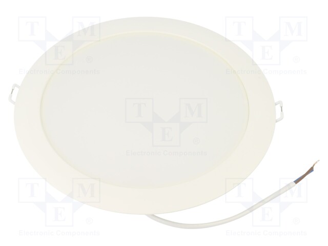 Lamp: LED downlight; 230VAC; 24W; 4000K; Ø115x44mm