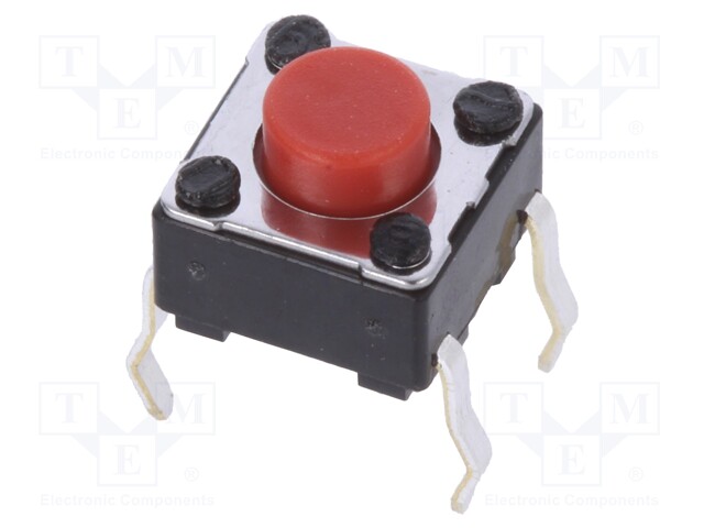 Microswitch TACT; SPST; Pos: 2; 0.05A/12VDC; THT; 2.6N; 6x6x3.5mm