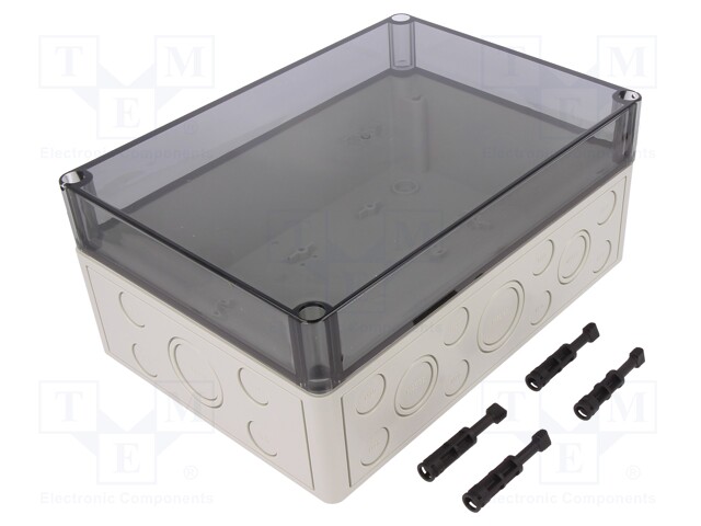 Enclosure: multipurpose; X: 180mm; Y: 254mm; Z: 111mm; TK PS; grey