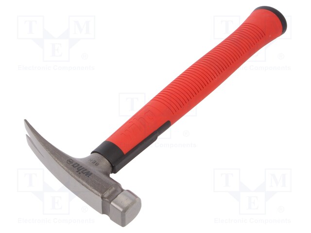 Hammer; 500g; for electricians; Overall len: 283mm; W: 23.9mm