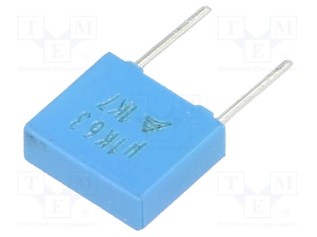 Capacitor: polyester; 100nF; 40VAC; 63VDC; Pitch: 5mm; ±10%