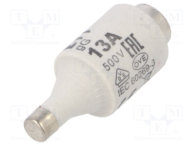 Fuse: fuse; gG; 13A; 500VAC; 250VDC; ceramic; DII; D