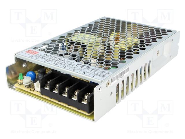 Power supply: switched-mode; modular; 75.6W; 13.5VDC; 159x97x30mm