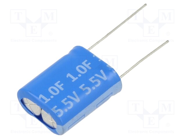 Supercapacitor; THT; 1F; 5.5VDC; 17x21x8.5mm