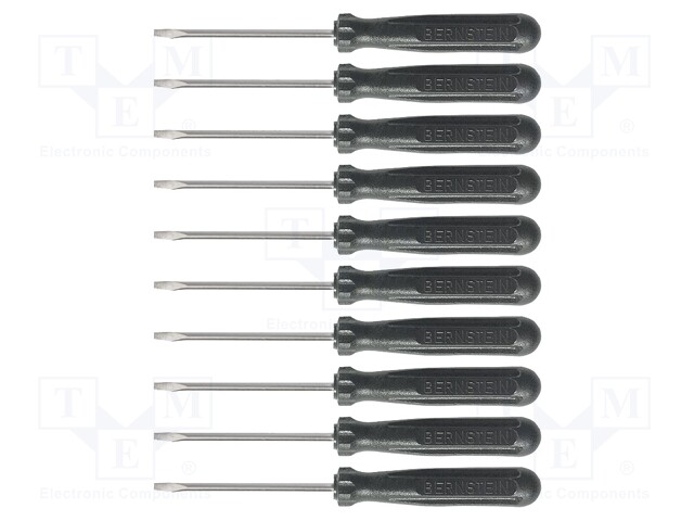 Kit: screwdrivers; Pcs: 10; slot