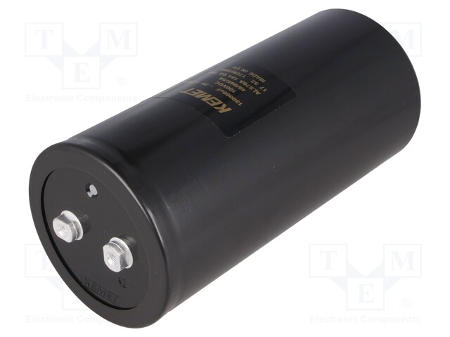 Capacitor: electrolytic; 130000uF; 100VDC; Leads: screw; ESR: 6mΩ