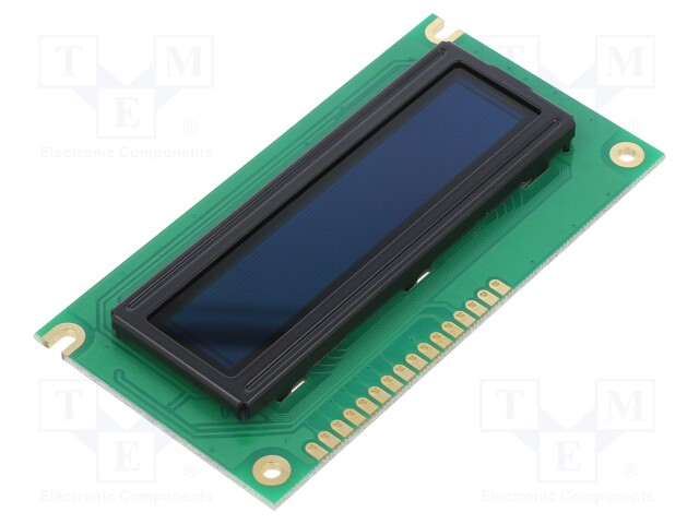 Display: OLED; graphical; 2.4"; 100x16; Dim: 84x44x10mm; red; PIN: 16