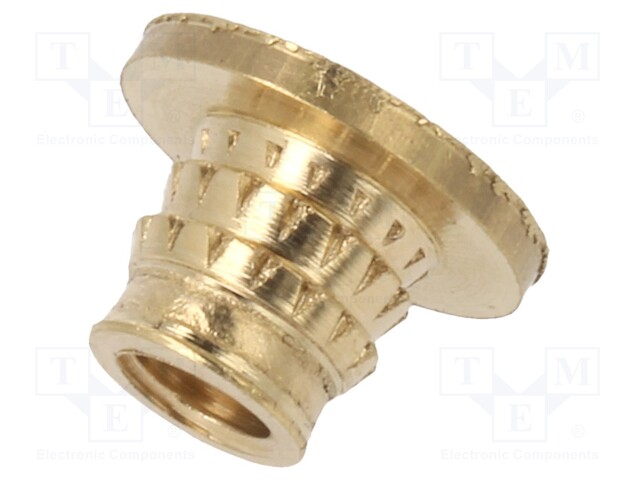 Threaded insert; brass; M3; BN: 37896; L: 4.1mm; MULTISERT®