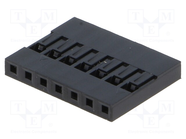 Plug; pin strips; NSR/NDR; female; PIN: 7; w/o contacts; 2.54mm