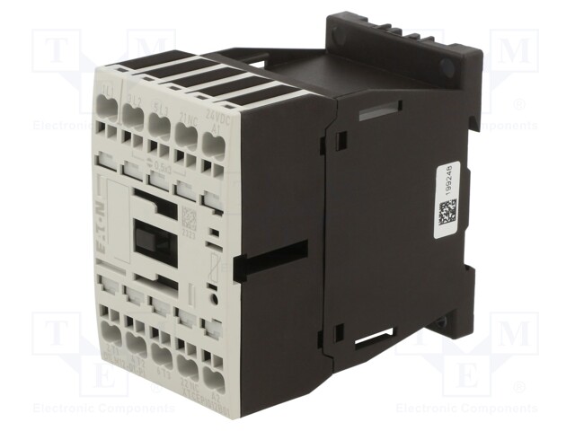 Contactor: 3-pole; NO x3; Auxiliary contacts: NC; 24VDC; 12A; 690V