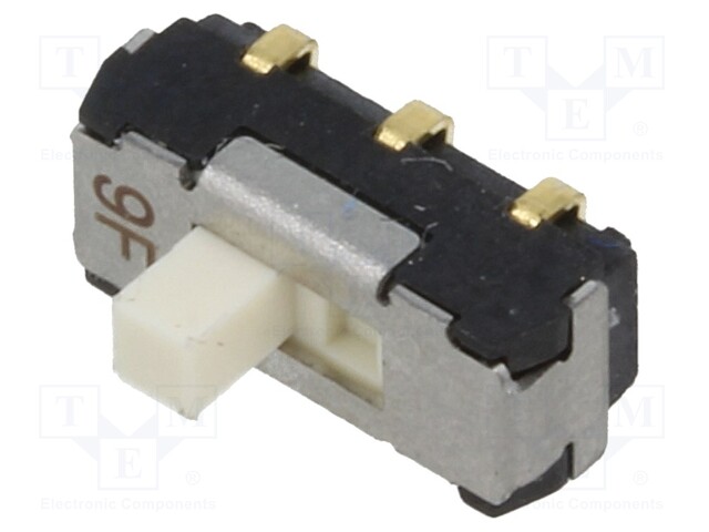 Switch: slide; Pos: 2; DPDT; 0.2A/12VDC; ON-ON; Mounting: SMT