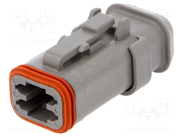 Connector: wire-wire; DT; plug; female; PIN: 4; IP68; Locking: latch