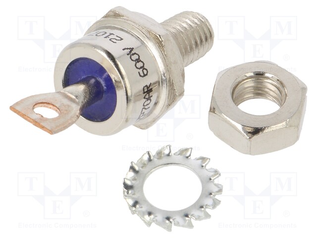 Diode: stud rectifying; 600V; 1.2V; 95A; anode to stud; DO203AB
