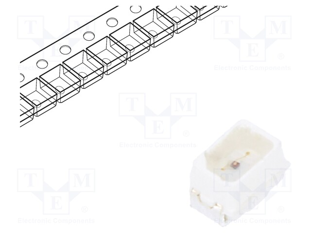 LED; SMD; Mini PLCC2,2014; yellow; 230÷530mcd; 2x1.4x1.3mm; 120°