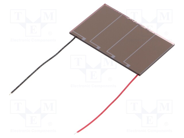 Photovoltaic cell; indoor; 41.6x26.3x1.1mm; 3g; 46.5uW; 31uA; 2.4V