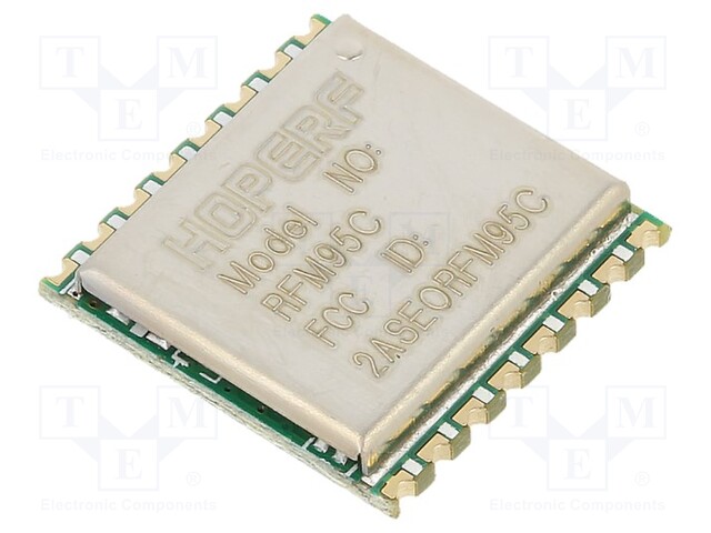 Module: transceiver; RF; FSK,GFSK,GMSK,LoRa,MSK,OOK; 868MHz