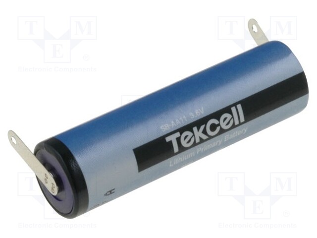 Battery: lithium; 3.6V; AA; soldering lugs; Ø14.3x49.5mm; 2400mAh