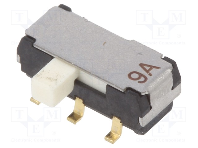 Switch: slide; Pos: 2; DPDT; 0.2A/12VDC; ON-ON; Mounting: SMT