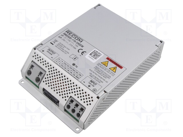 Converter: DC/DC; 500W; Uin: 50.4÷137.5V; Uout: 24VDC; Iout: 21A