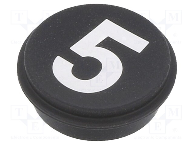 Button; Ø21mm; Pushbutton: round; black; 09