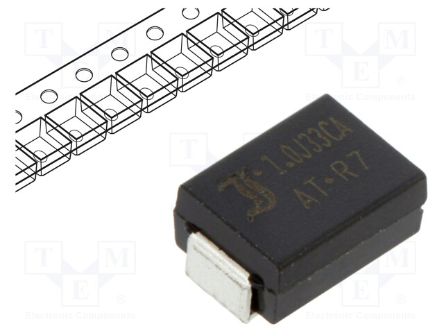 Diode: TVS; 1kW; 36.7÷40.6V; 18.8A; bidirectional; ±5%; SMB