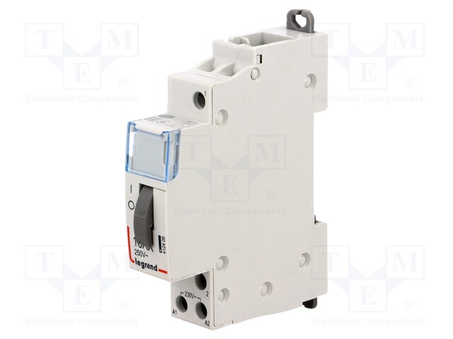 Relay: installation; bistable; NO; Ucoil: 230VAC; 17.8x94x69mm