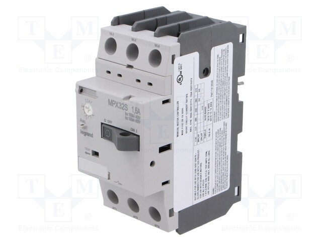 Motor breaker; 0.37/0.55kW; 230÷690VAC; DIN; IP20; -20÷60°C