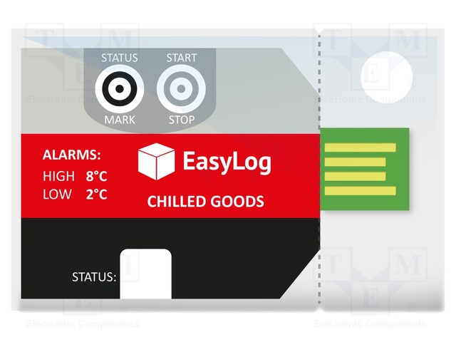 Logger: temperature; -30÷60°C; IP67; Interface: USB; EasyLog