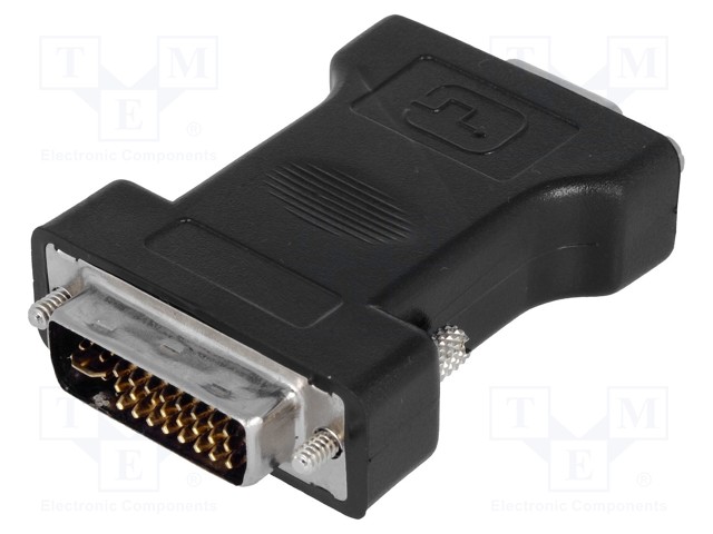 Adapter; D-Sub 15pin HD socket,DVI-I (24+5) plug