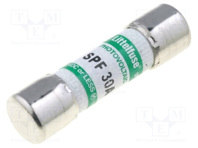 Fuse: fuse; gPV; 30A; 1kVDC; ceramic,cylindrical,industrial; SPF