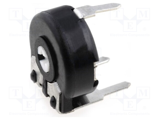 Potentiometer: mounting; single turn,horizontal; 500Ω; 150mW