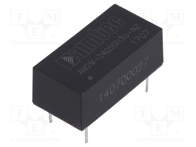 Converter: DC/DC; 2W; Uin: 21.6÷26.4V; Uout: 5VDC; Uout2: -5VDC; 2.8g