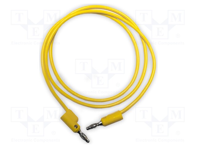 Test lead; 15A; banana plug 4mm,both sides; Urated: 1kV; Len: 0.6m