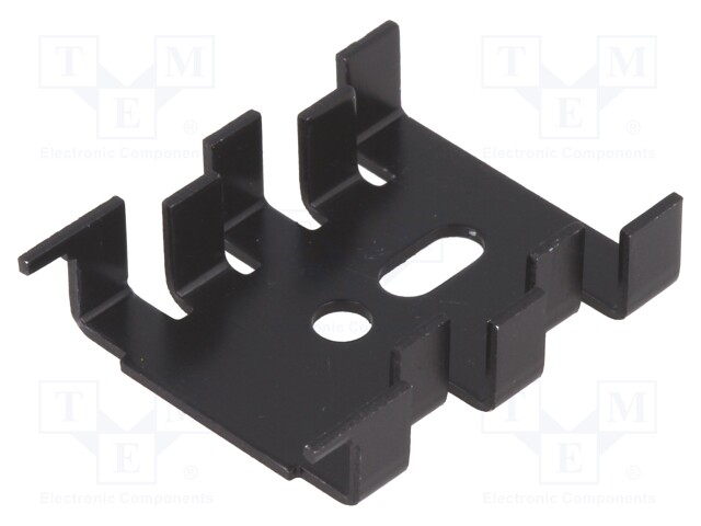 Heatsink: moulded; SOT32,TO220; black; L: 33mm; W: 25.4mm; H: 8mm