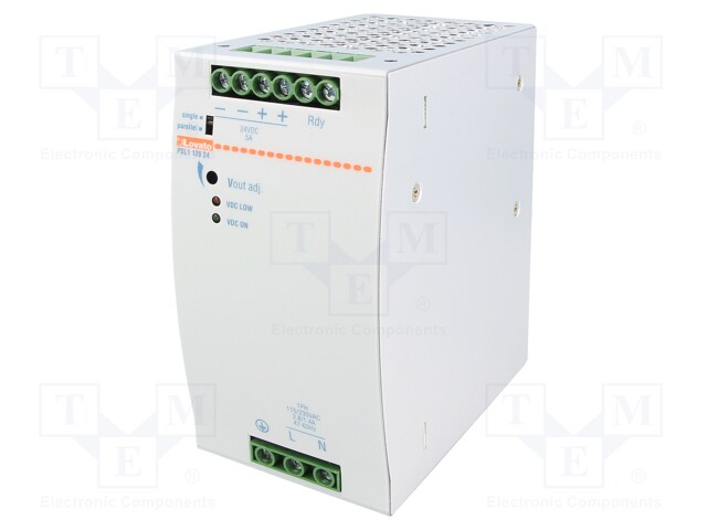 Power supply: switched-mode; 120W; 24VDC; 5A; 90÷264VAC; 1018g