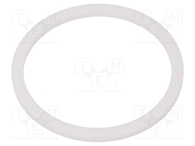 Gasket; PTFE; D: 3mm; Øint: 54mm; Øout: 63mm; PG42; white; -120÷250°C