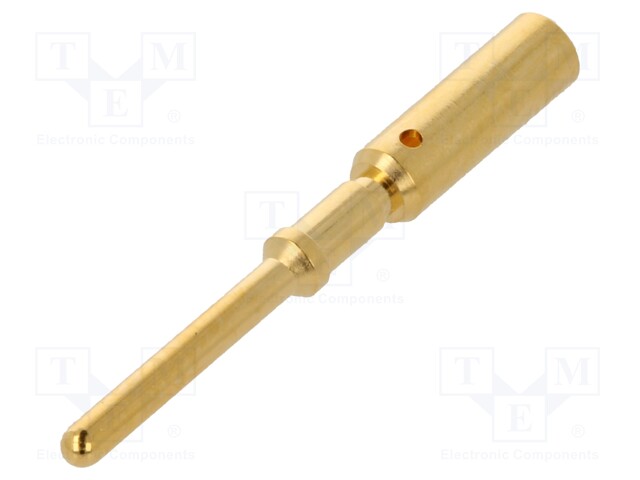 Contact; male; 2.5mm2; gold-plated; crimped; for cable